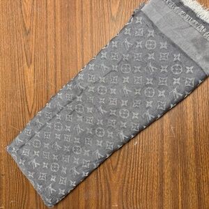 Louis Vuitton Charcoal Monogram Scarf